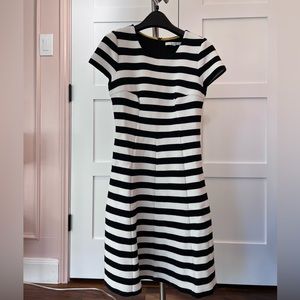 Black and White Striped Boden Dress. Size 2R. Excellent Condition.